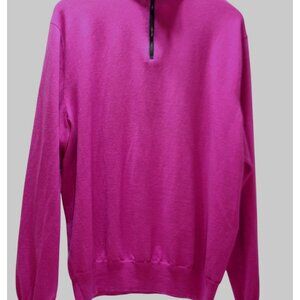 Ralph Lauren Polo Golf Mens XXL Merino Wool Quarter Zip Sweater Preppy Luxury‎
